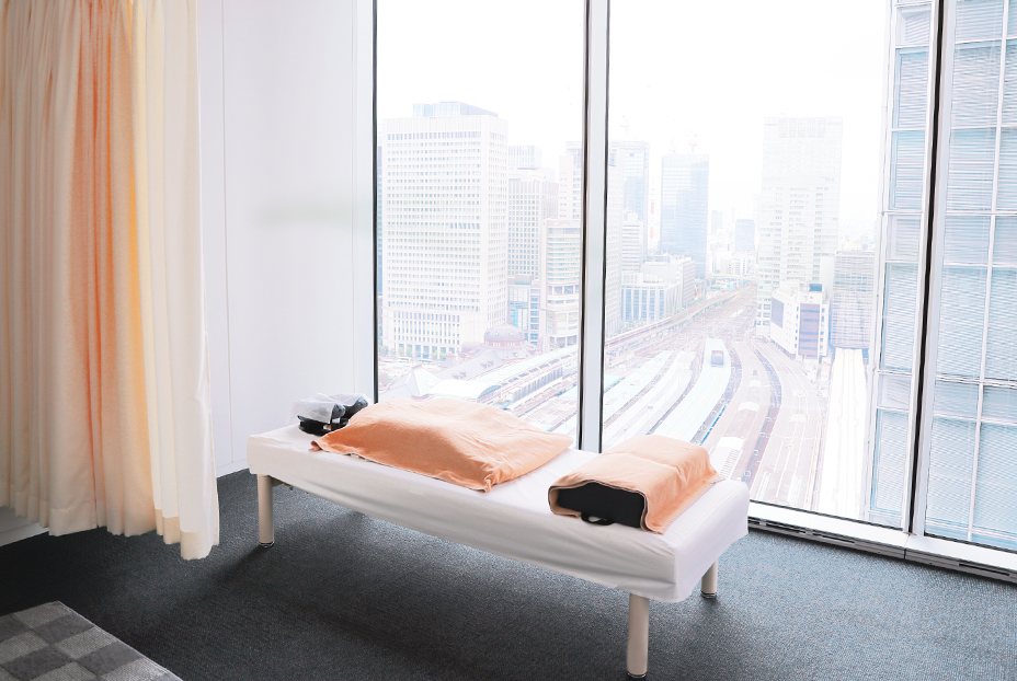 マッサージルームの風景